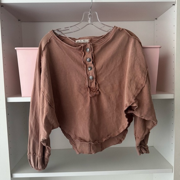 WE THE FREE PEOPLE Melodi Henley Long Sleeve Top - Picture 5 of 8